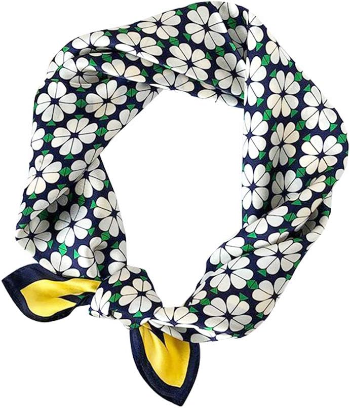 MEISEE 100% Mulberry Silk Scarfs Small Square Scarf 21" x 21" Neck Scarf Breathable Lightweight for Women Gift Packed - Image 1