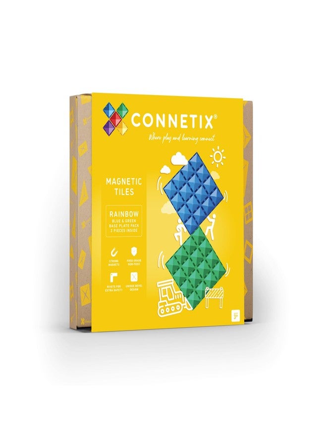 CONNETIX Rainbow Base Plate Pack, 2 Pieces - Image 1
