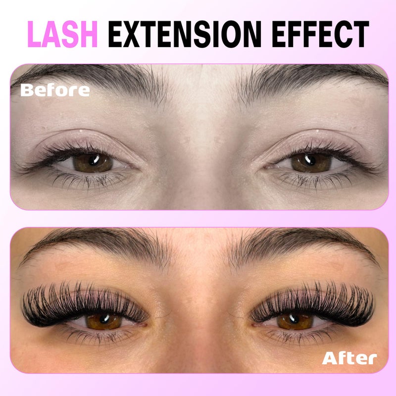 Pawotence Lash Clusters Natural 30D Cluster Eyelash Extensions 8-15mm Individual Lashes Cluster Wispy 280pcs Eyelash Clusters Lash Extension for Self Application (30D, 0.07D, 8-15mm) - Image 3