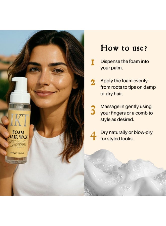 IKT Style Smarter with Advanced Foam Technology The innovative foam texture ensures even application, helping you achieve consistent styling results while reducing product waste and making your routine quicker and more efficient. - Image 5