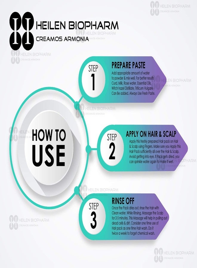 هيلين بيوفارم مجموعة مسحوق هيلين بيوفارم أملا، وريثا، وشيكاكاي، والكركديه، وبرينجراج - 75 جم لكل منها (عبوة من 5 قطع) - Image 5