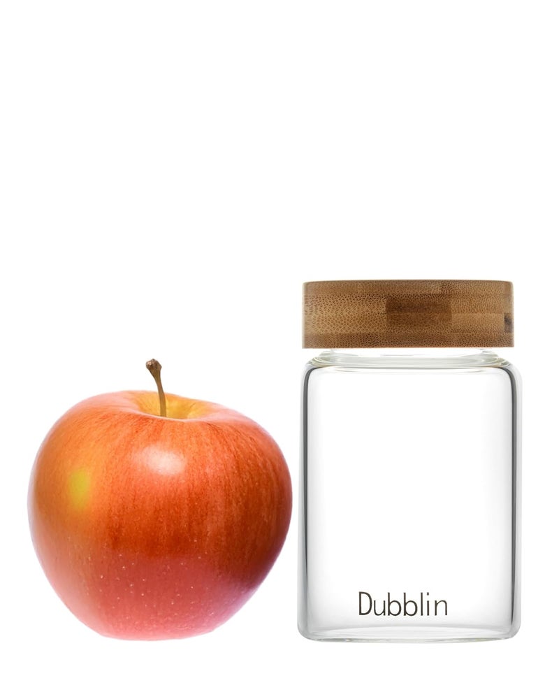 DUBBLIN Borosilicate Glass Jar with Airtight Wooden Lid, 250ml Transparent Kitchen Storage Container, 1 Piece, For Storing and Preserving Tea, Coffee, Snacks | Multipurpose Container for Kitchen - Image 4