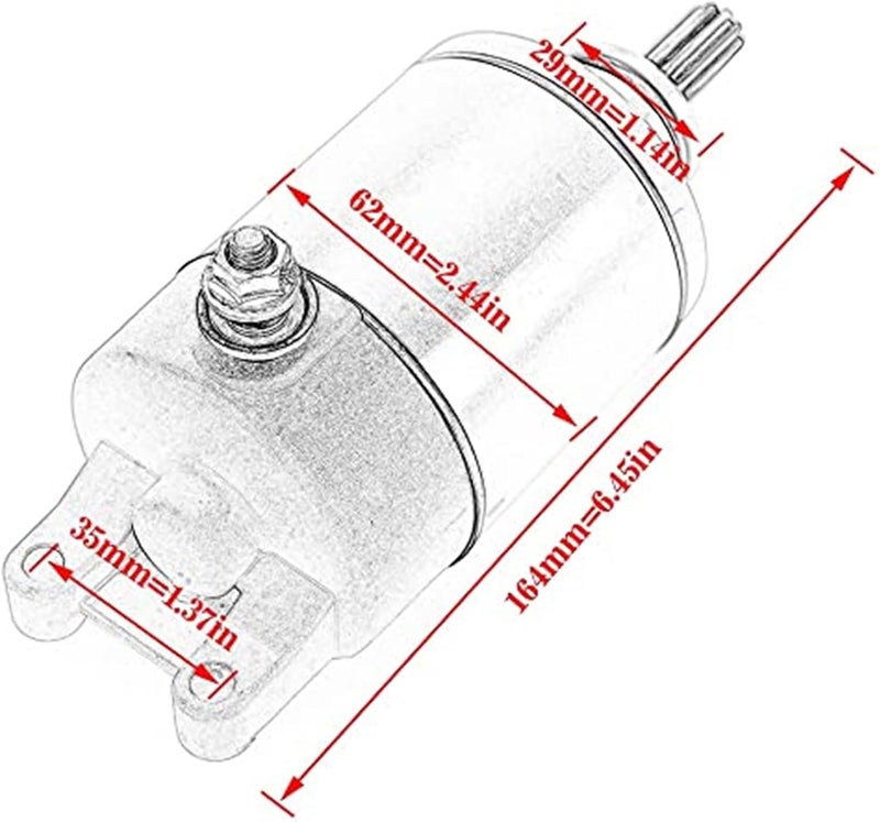 Vuzmode Motorcycle Starter Motor for GSXR Models - Image 4