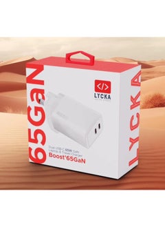 LYCKA Lycka Boost 65GaN Dual USB-C 65W Charger 