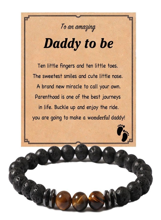 AULSIEY New Dad Gifts First Time Dad Gifts,Pregnancy Announcement Gifts for Husband Family Dad To Be Gifts, Fathers Day Bracelet Gifts For First Time Dad Soon To Be Dad Gifts From Wife Gifts-A - Image 1