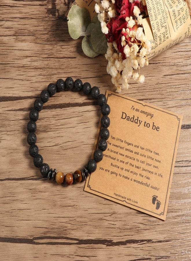 AULSIEY New Dad Gifts First Time Dad Gifts,Pregnancy Announcement Gifts for Husband Family Dad To Be Gifts, Fathers Day Bracelet Gifts For First Time Dad Soon To Be Dad Gifts From Wife Gifts-A - Image 2
