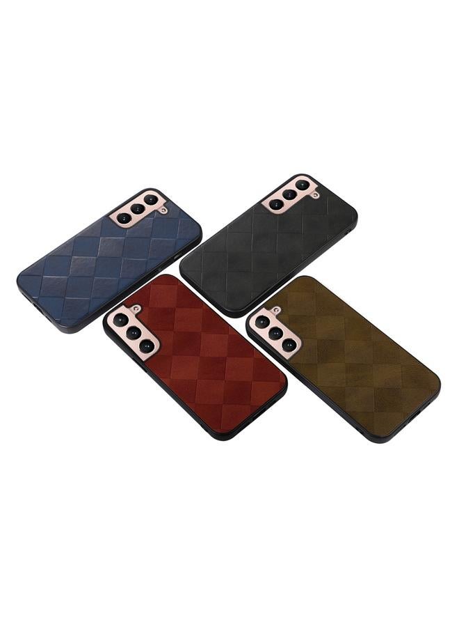 S-TOP Case For Samsung Galaxy S22+ 5G Weave Plaid PU Phone Case - Image 4