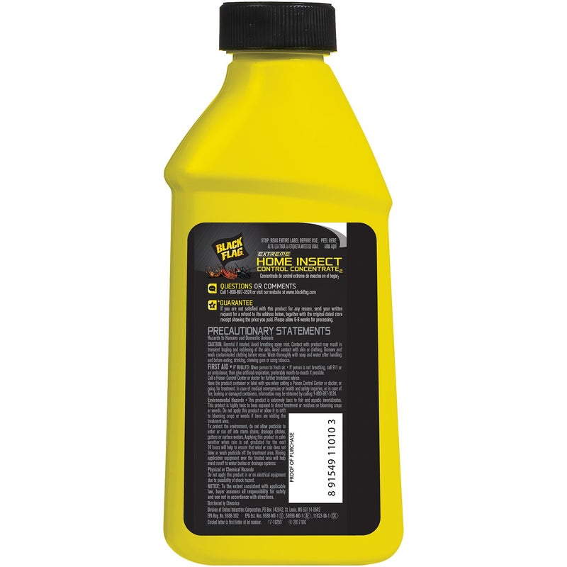 Black Flag Extreme Home Insect Control Concentrate, 16 Ounce, for Indoor and Outdoor Use, Makes 2 Gallons - Image 3