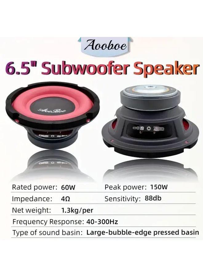 6.5 Inch 150W Peak Power 4 Ohm Subwoofer Speaker Enhanced Audio Quality - Image 3