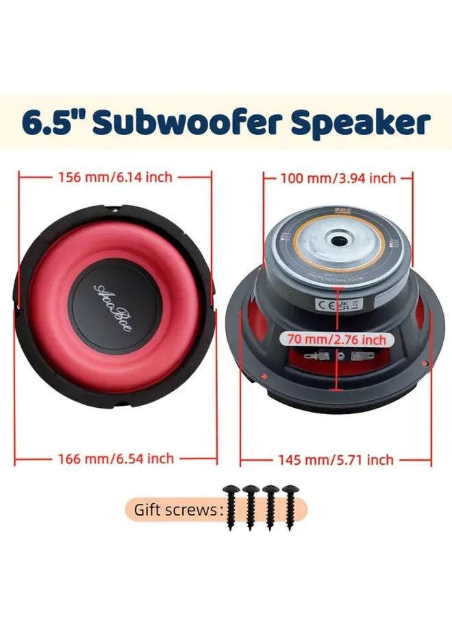6.5 Inch 150W Peak Power 4 Ohm Subwoofer Speaker Enhanced Audio Quality - Image 2