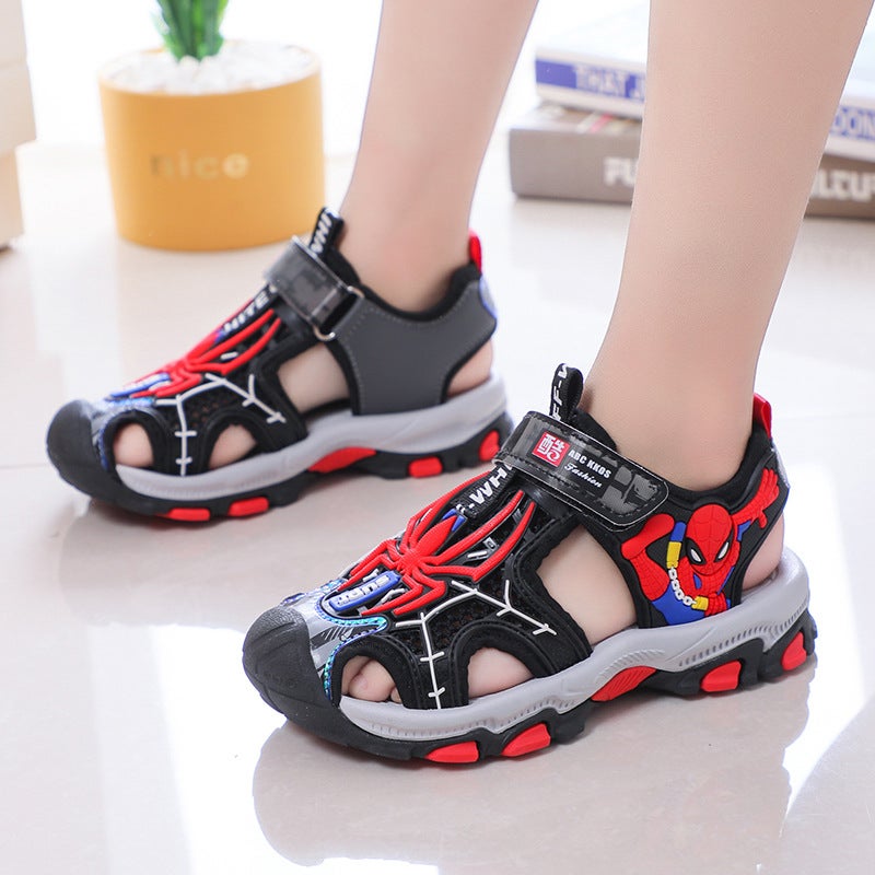 2024 Summer Children'S Beach Shoes Boys Baotou Anti-Kick Sandals Sneakers Children Students A Generation Of Hair - Image 1