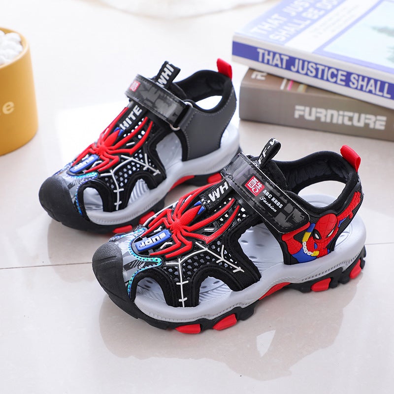 2024 Summer Children'S Beach Shoes Boys Baotou Anti-Kick Sandals Sneakers Children Students A Generation Of Hair - Image 3