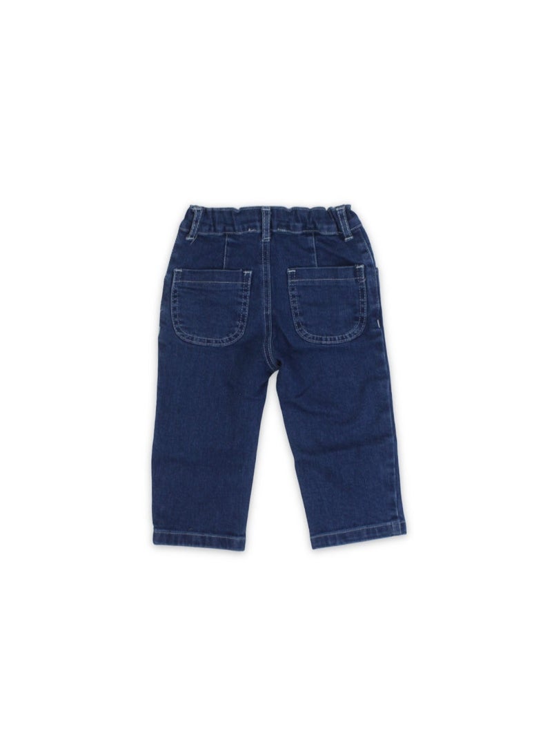 Ourkids Unisex Baby Cotton Denim Pants – Blue - Image 2
