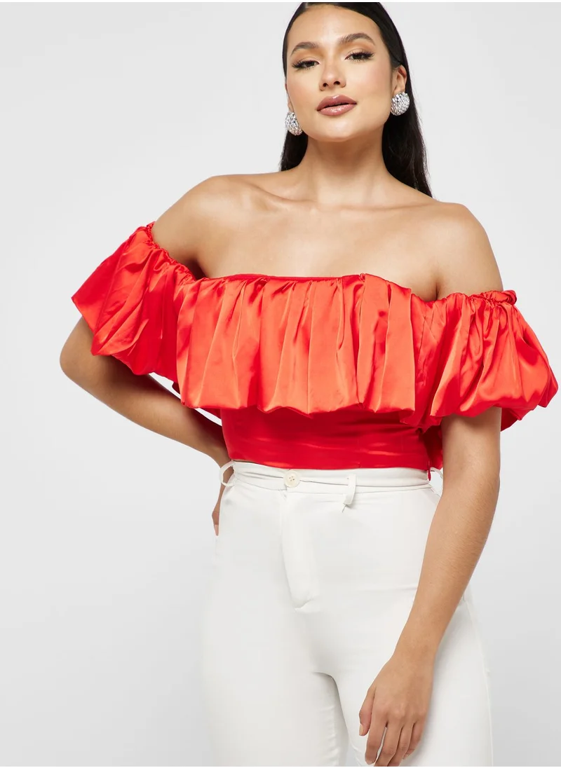 Ella Limited Edition Off Shoulder Ruffle Top