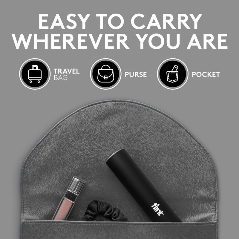 Flint Classic Black Retractable Mini Lint Roller with 90 Extra Sticky Sheets, Small and Portable Lint Roller, Ideal Pet Hair Remover Lint Roller, Travel Lint Roller, and Lint Roller for Clothes - Image 5