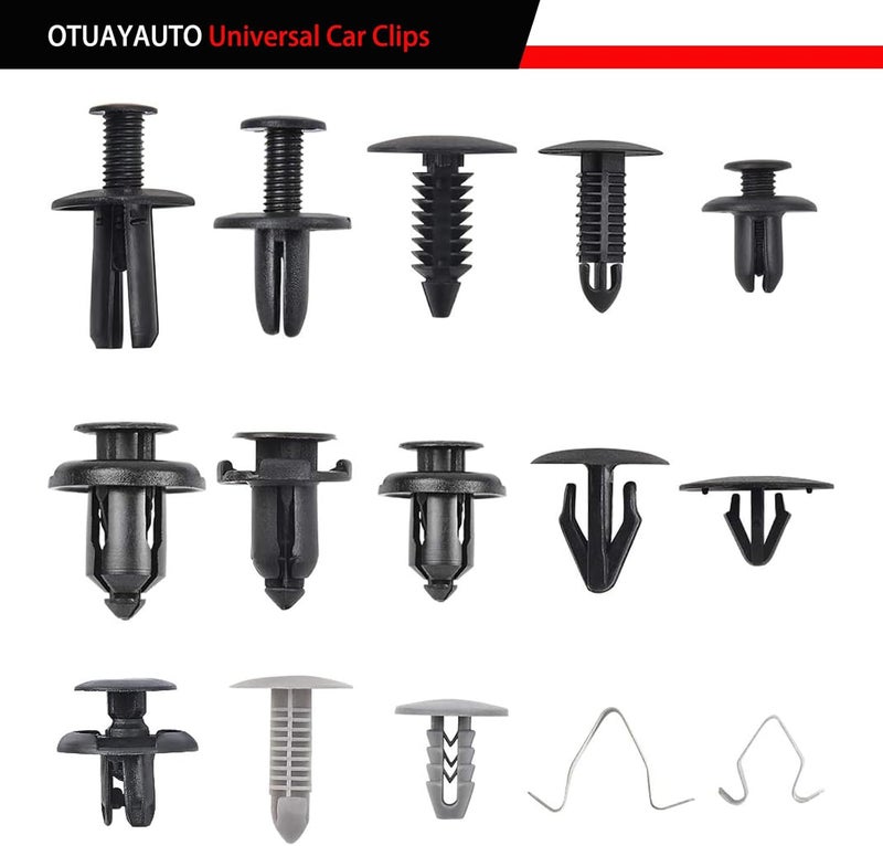 OTUAYAUTO 1000PCS Universal Car Clips - Plastic Fasteners for Bumper, Door Panel, and Automotive Use - Image 2
