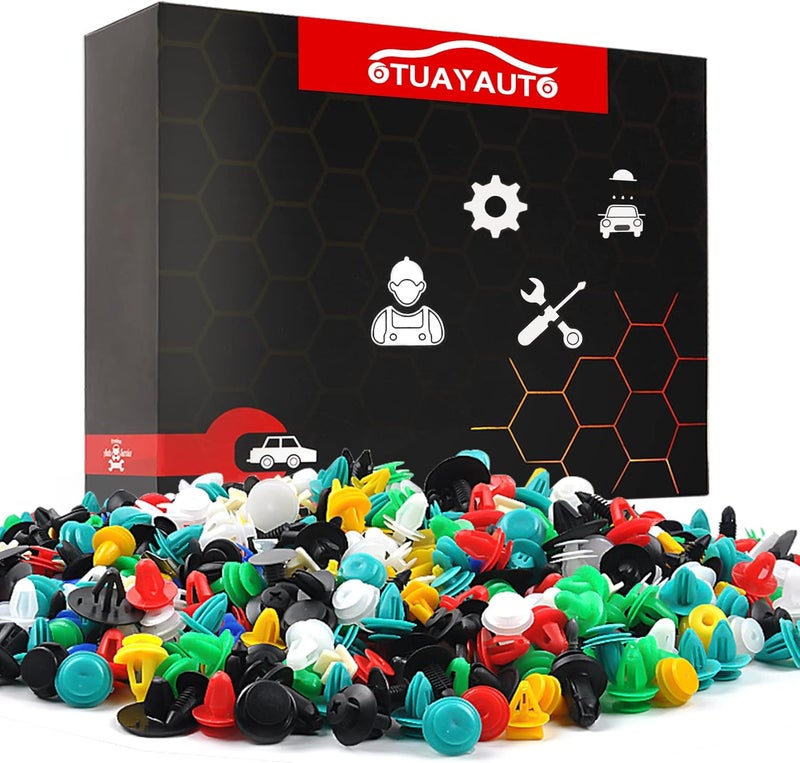OTUAYAUTO 1000PCS Universal Car Clips - Plastic Fasteners for Bumper, Door Panel, and Automotive Use - Image 1