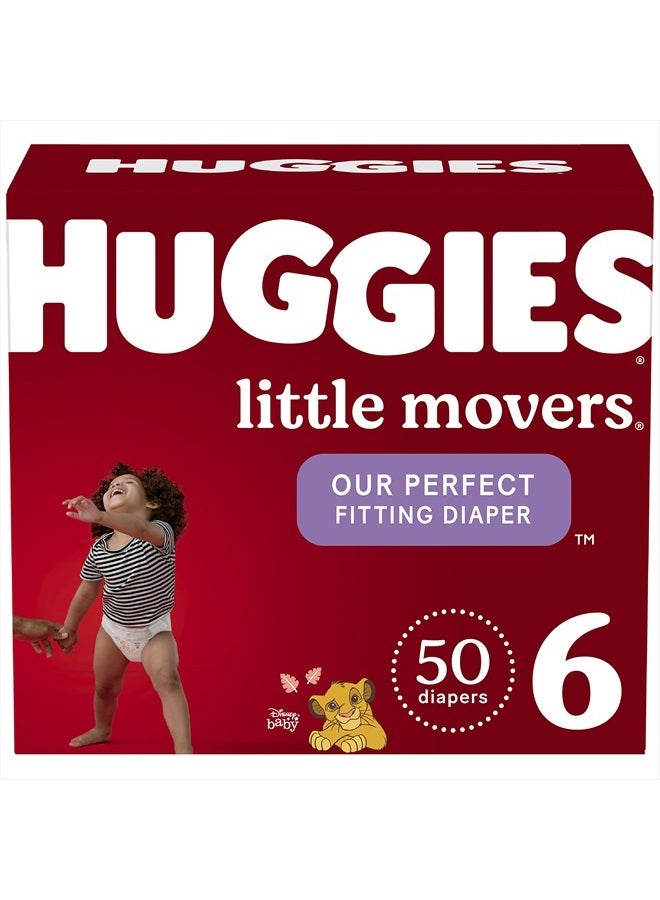 HUGGIES حفاضات هاجيز ليتل موفرز، الحجم 6