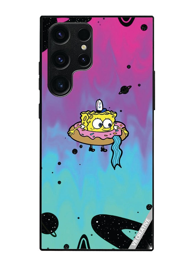 Protective Case Cover For Samsung Galaxy S25 Ultra Spongebob Design Multicolour