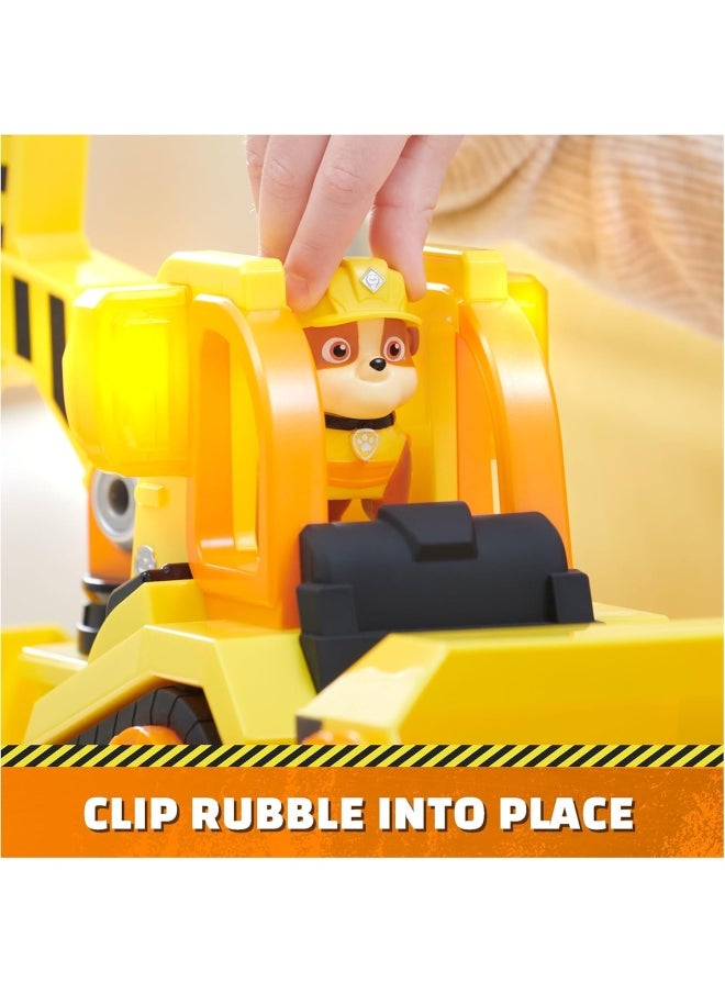 PAW PATROL - PAW Patrol Rubble & Crew Rubble’s Bark Yard Deluxe Bulldozer Vehicle - Image 1