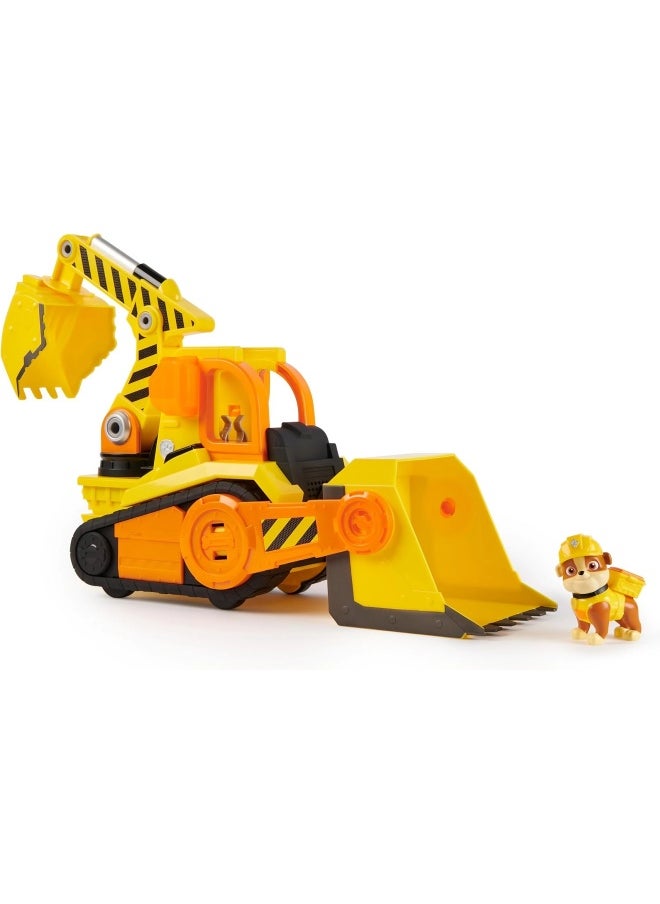 PAW PATROL - PAW Patrol Rubble & Crew Rubble’s Bark Yard Deluxe Bulldozer Vehicle - Image 1
