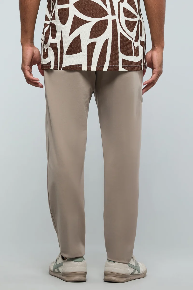 R&b  Solid Pants with Drawstring Waist for Men | Best Price UAE