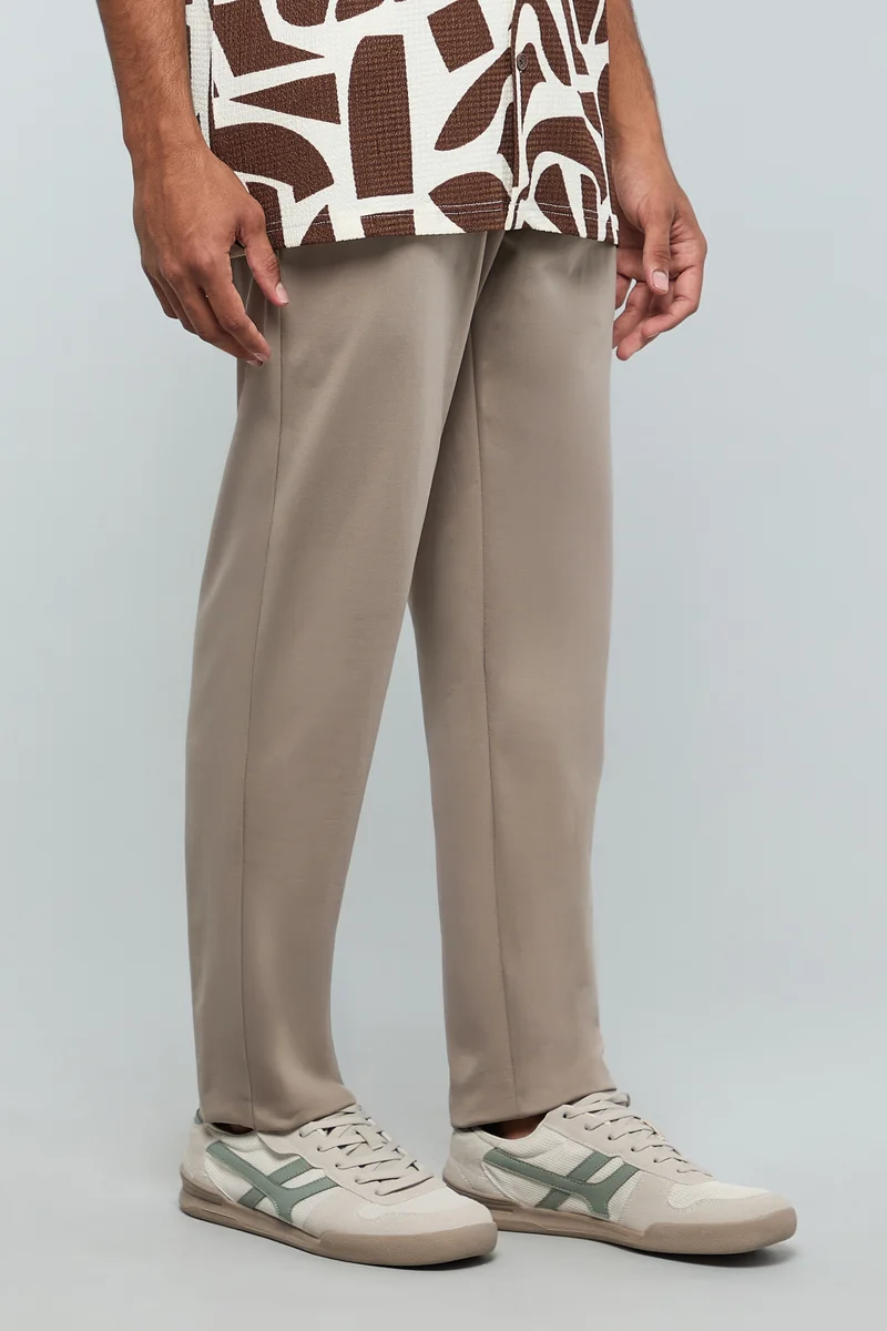 R&b  Solid Pants with Drawstring Waist for Men | Best Price UAE