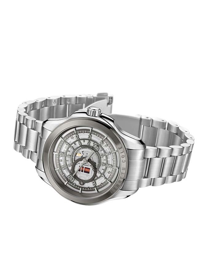 Kenneth Cole New York ساعة أنالوج كوارتز كلاسيكية حديثة بقطر 44 مم بقرص رمادي للرجال - Image 3