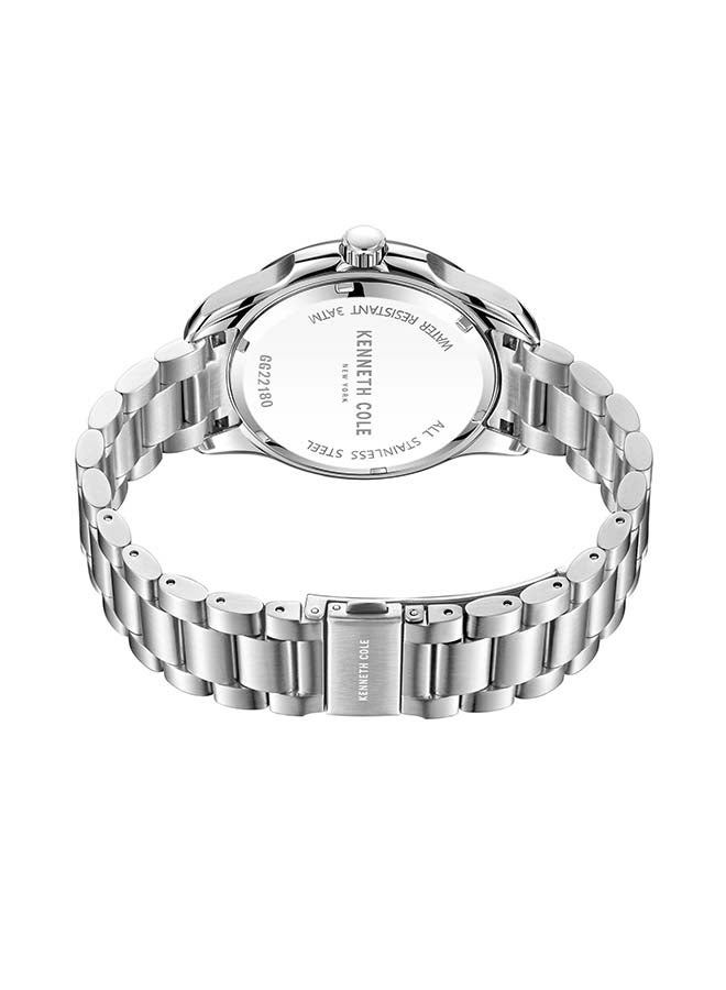 Kenneth Cole New York ساعة أنالوج كوارتز كلاسيكية حديثة بقطر 44 مم بقرص رمادي للرجال - Image 2