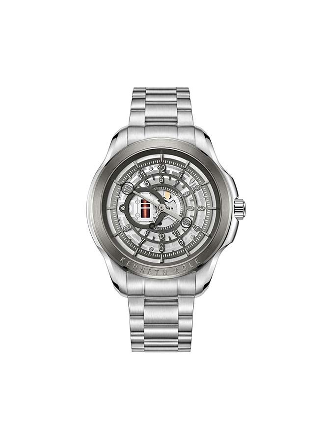 Kenneth Cole New York ساعة أنالوج كوارتز كلاسيكية حديثة بقطر 44 مم بقرص رمادي للرجال - Image 1
