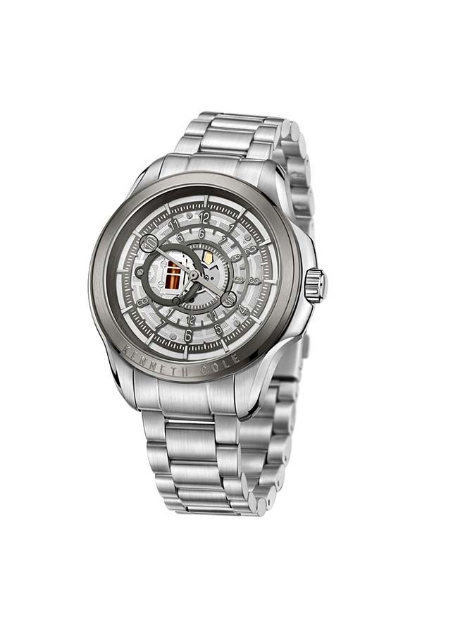 Kenneth Cole New York ساعة أنالوج كوارتز كلاسيكية حديثة بقطر 44 مم بقرص رمادي للرجال - Image 5