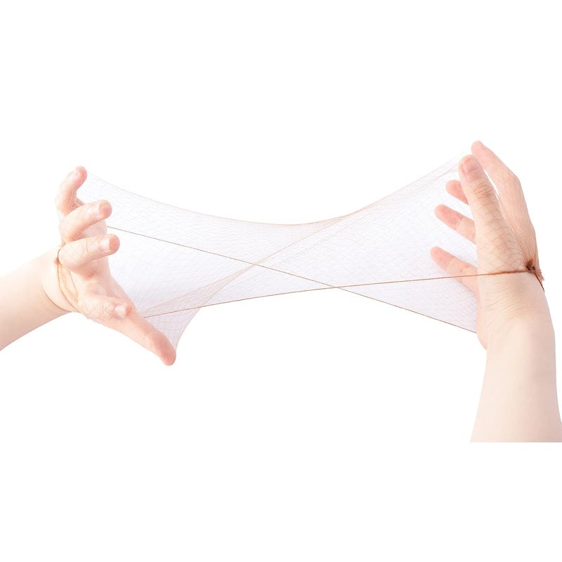 20PCS Hair Net 20 Individual Packing Invisible Elastic Edge Mesh Hair Nets for Women Sleeping Ballet Kids Hair Buns Cooking Food Service Wig Nets 50cm Light Brown