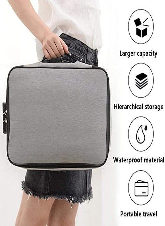 ANTORI Waterproof Organizer Document Case with Coded Lock Zipper Professional File Folders Bag for Certificates & Document Pack of 1 (Grey) - Image 5