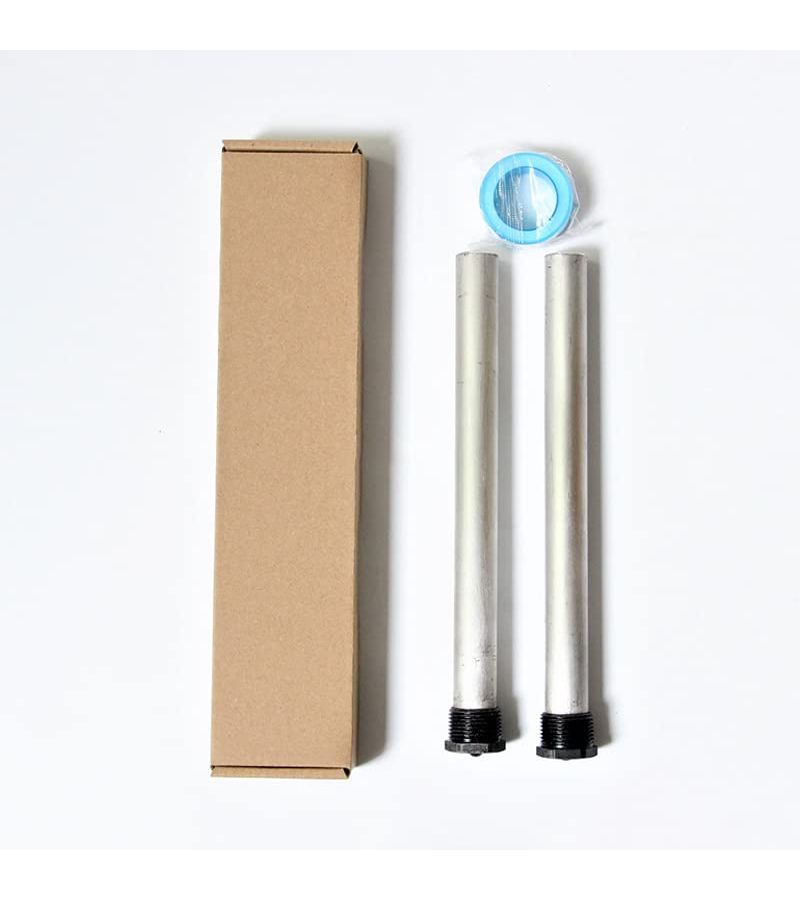 2Pcs Black Weld Scale Inhibition NPT 3 4 Water Heater Anode Rod Kit for RV - Image 2