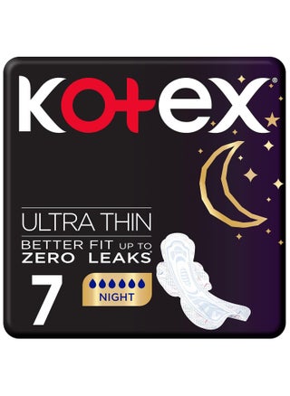 Kotex Ultra Thin Pads, Overnight Protection Sanitary Pads with Wings, 7 Sanitary Pads - pzsku/Z5202EB1E041F3E614D86Z/45/_/1720450228/8276be57-3eb6-445e-b71c-88f4a320e5a6