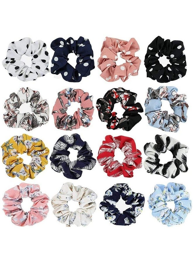 ROCK WORLD Printed hair scrunchies rubber bands Pack of 2 pcs Multicolor - Image 1