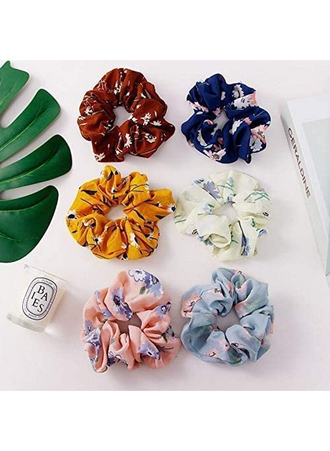 ROCK WORLD Printed hair scrunchies rubber bands Pack of 2 pcs Multicolor - Image 2