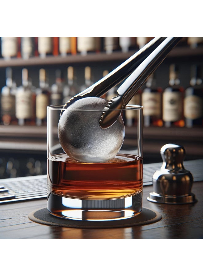 glacio glacio Clear Ice Ball Maker Set - Creates Four 2.4-Inch Crystal Clear Ice Spheres - Perfect for Whiskey Lovers and Cocktail Parties  - Image 1