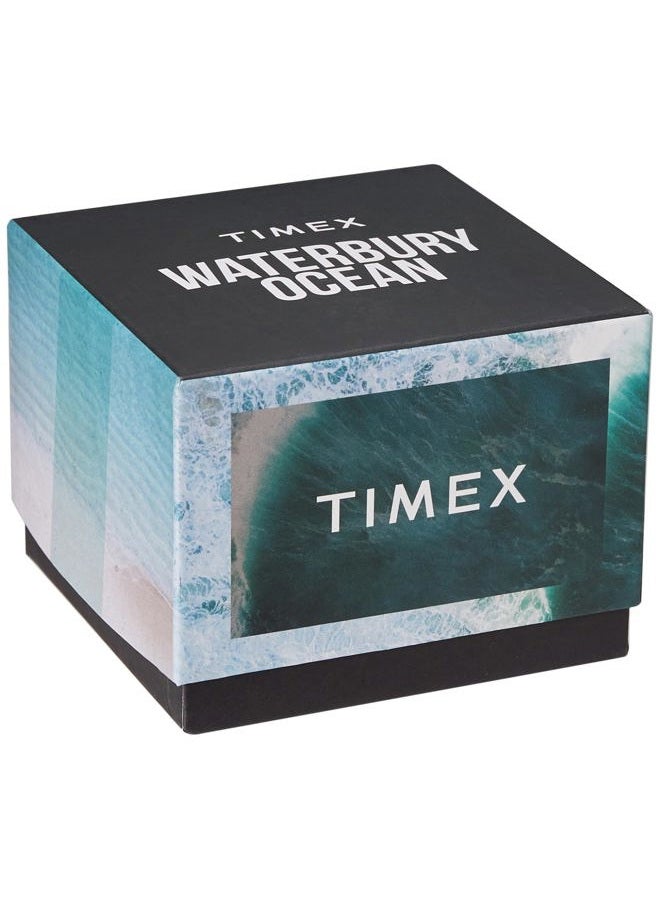 TIMEX ساعة رجال ووتر بوري أوشن من البلاستيك المعاد تدويره 42 مم - أزرق داكن ثلاثي - Image 3