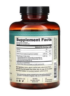 NatureWise Omega 3 Plus Vitamin E 180 Softgels  - Image 2