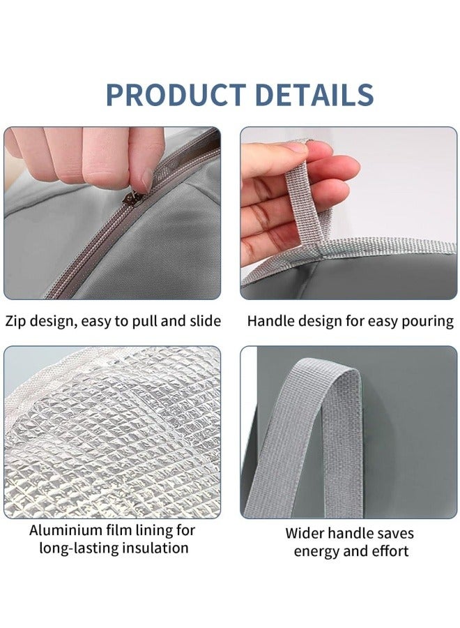 Generic Collapsible Foot Bath Basin, Portable Travelling Foot Bath Tub Heightened Soaking Feet Bucket Heat Insulation Footbath Soaking Bag for Travel Camping Washing  - Image 5