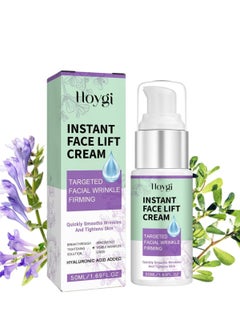 Temporary Skin Lifting and Tightening Cream, Anti-Wrinkle Face Cream with Hyaluronic Acid – Tinted Moisturizer for Instant Firming, Tightening, and Anti-Aging Benefits for a Rejuvenated Skin 50ml
