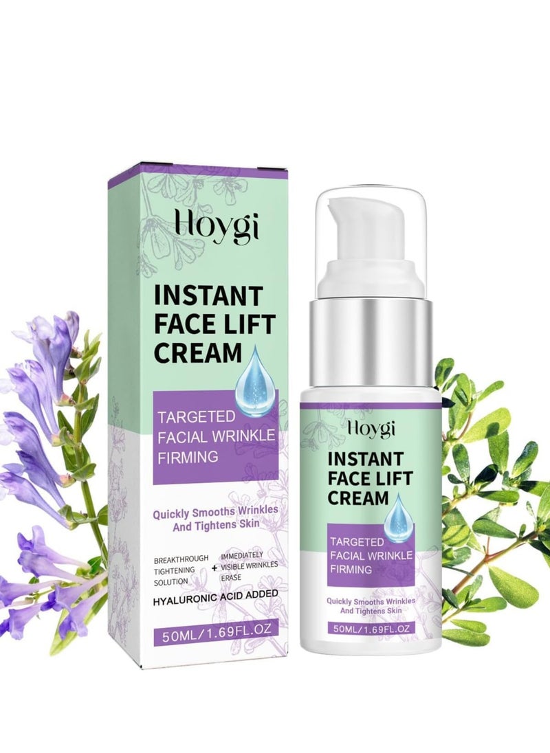 Hoygi - Temporary Skin Lifting and Tightening Cream, Anti-Wrinkle Face Cream with Hyaluronic Acid – Tinted Moisturizer for Instant Firming, Tightening, and Anti-Aging Benefits for a Rejuvenated Skin 50ml - Image 1