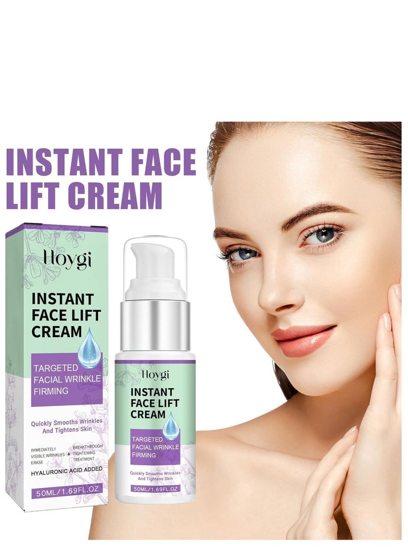 Hoygi - Temporary Skin Lifting and Tightening Cream, Anti-Wrinkle Face Cream with Hyaluronic Acid – Tinted Moisturizer for Instant Firming, Tightening, and Anti-Aging Benefits for a Rejuvenated Skin 50ml - Image 1