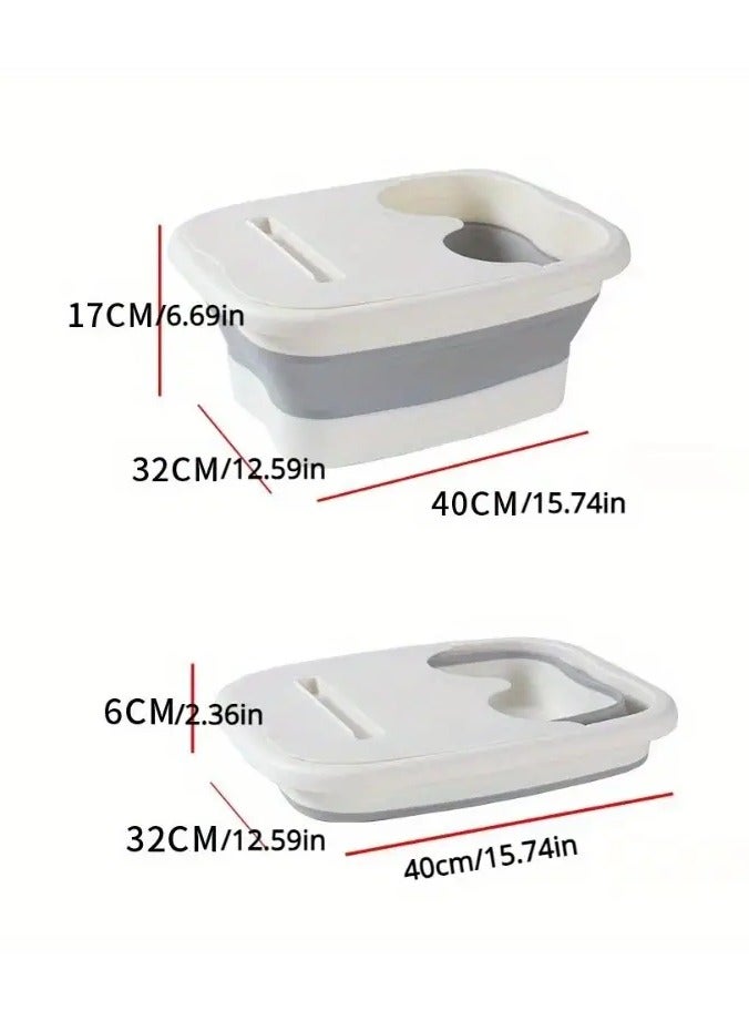 أوريتي 1pc قابل للطي حمام القدم حوض نقع القدم، حوض حمام القدم، حوض نقع سبا القدمين المحمولة، حوض غسل القدمين المنزلي - Image 4