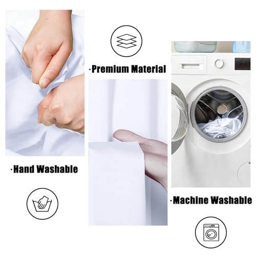 BEIYANG White 10 x 20 Ft Large Screen Backdrop for Photography, Pure White Non-Reflective Fabric Wrinkle Free Photo Background for Zoom Meeting, Game Live Steaming and Photo Studio Shooting Props - Image 4