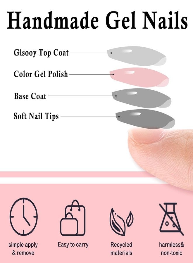 نيل ويند أظافر جل ناعمة من نايل ويند، 120 قطعة | وصلات أظافر صناعية متوسطة الحجم مستديرة | مجموعة من 5 ألوان مع ملصقات لاصقة | أظافر أكريليك لاصقة للنساء والفتيات (09) - Image 3