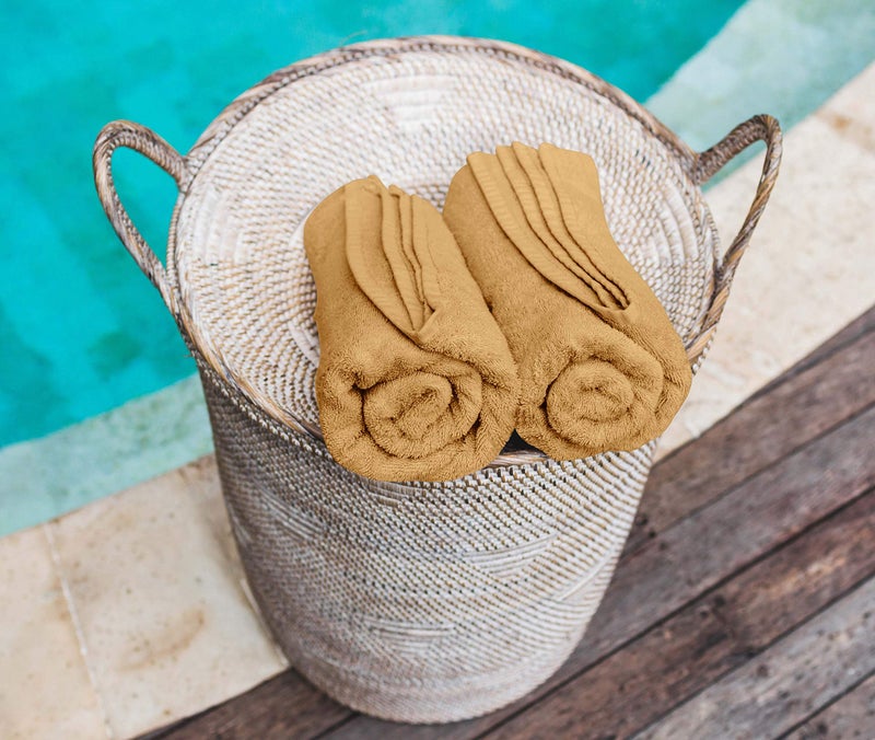 Utopia Towels Utopia Towels 60 Pack Cotton Washcloths Set - 100% Ring Spun Cotton, Premium Quality Flannel Face Cloths, Highly Absorbent and Soft Feel Fingertip Towels (Beige)  - Image 5