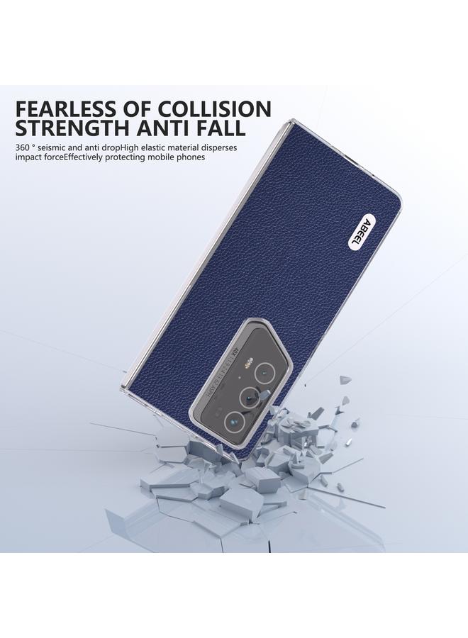 اس-توب جراب لهاتف Honor Magic V2 RSR Porsche Design ABEEL بإطار شفاف من الجلد الأصلي Mino - Image 5