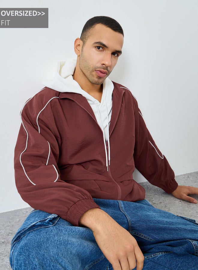 ستايلي جاكيت وايند بريكر واسع - Image 1